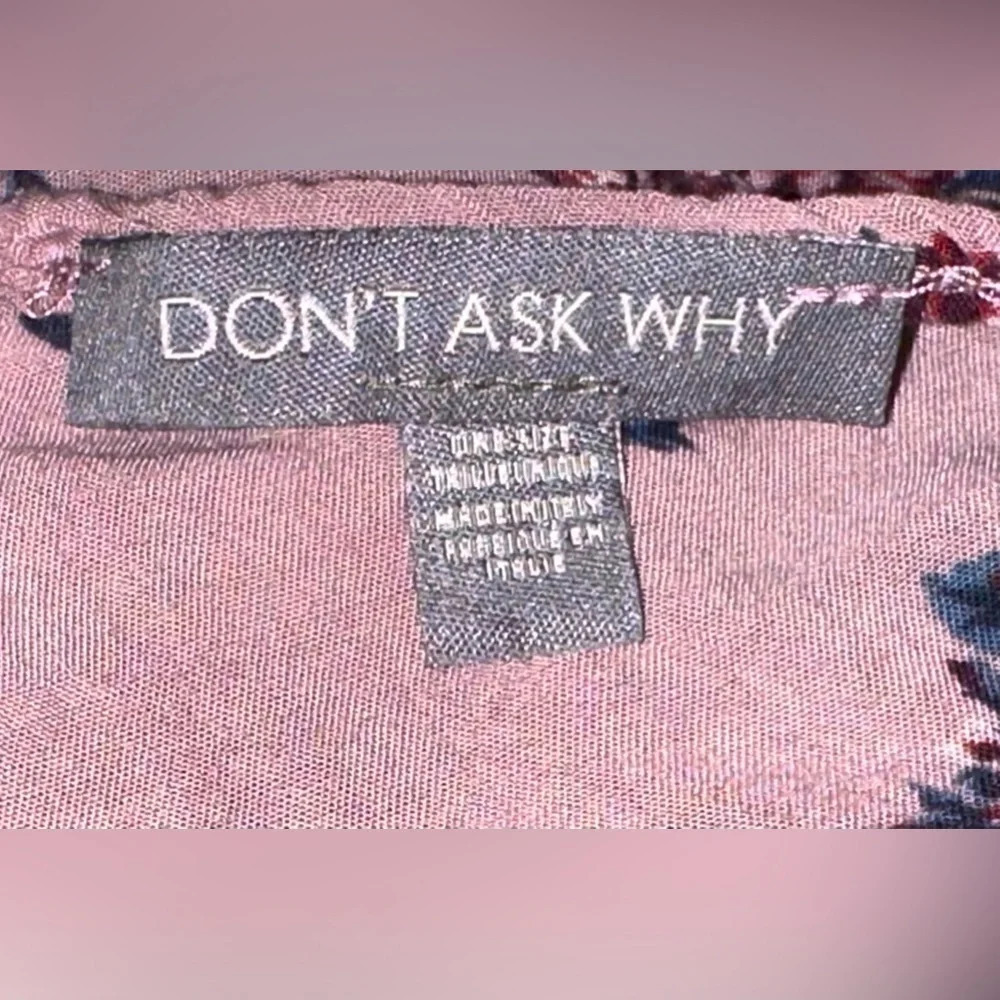 Don't Ask Why Pink Flowered Crop Top - Picture 4 of 6